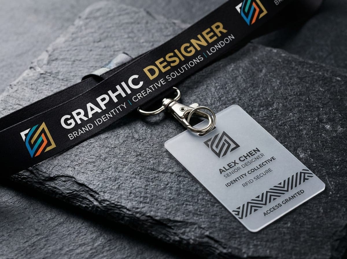 Corporate Satin Lanyards & RFID ID Cards